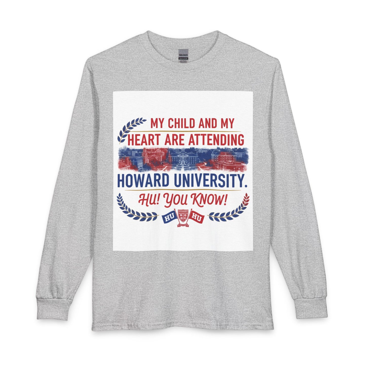 Howard University Pride Family Statement/Unisex Long Sleeve T-Shirt 2