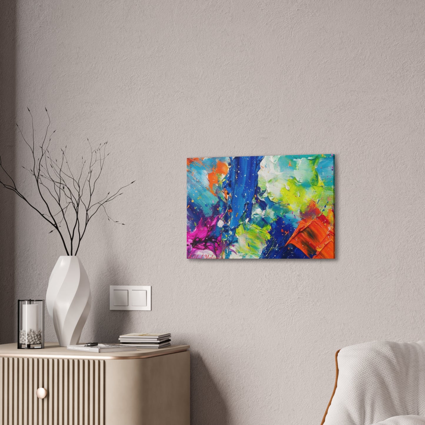 Acrylic Abstract Canvas Print - Richly Textured Artistry