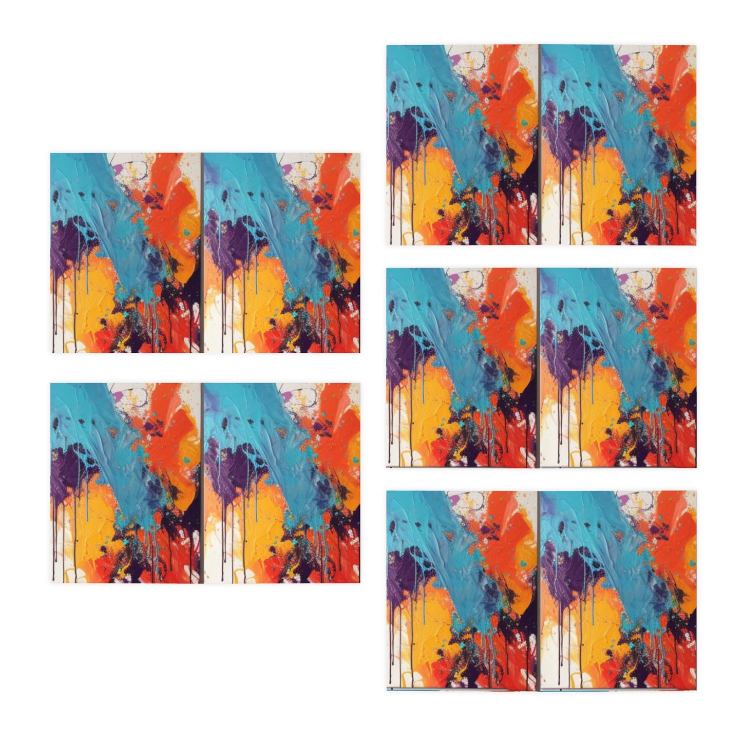 Elegance in Ink:  Abstract Art Note Card Set(5-Pack)
