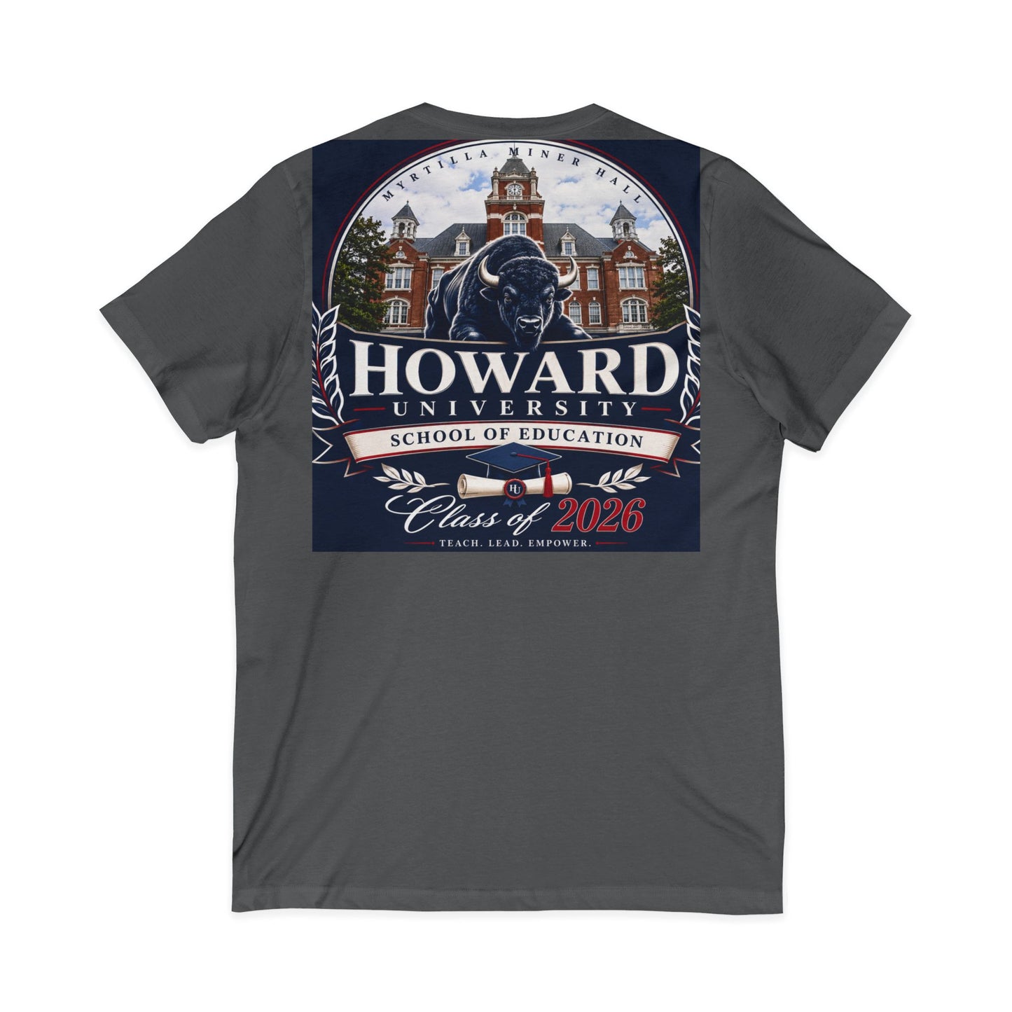 Howard University Class of 2026 Unisex V-Neck T-Shirt | The Mecca Incoming Class Tee