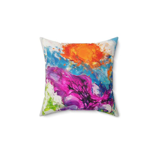 Artistic Abstractions: Abstract Acrylic Art Pillows Collection