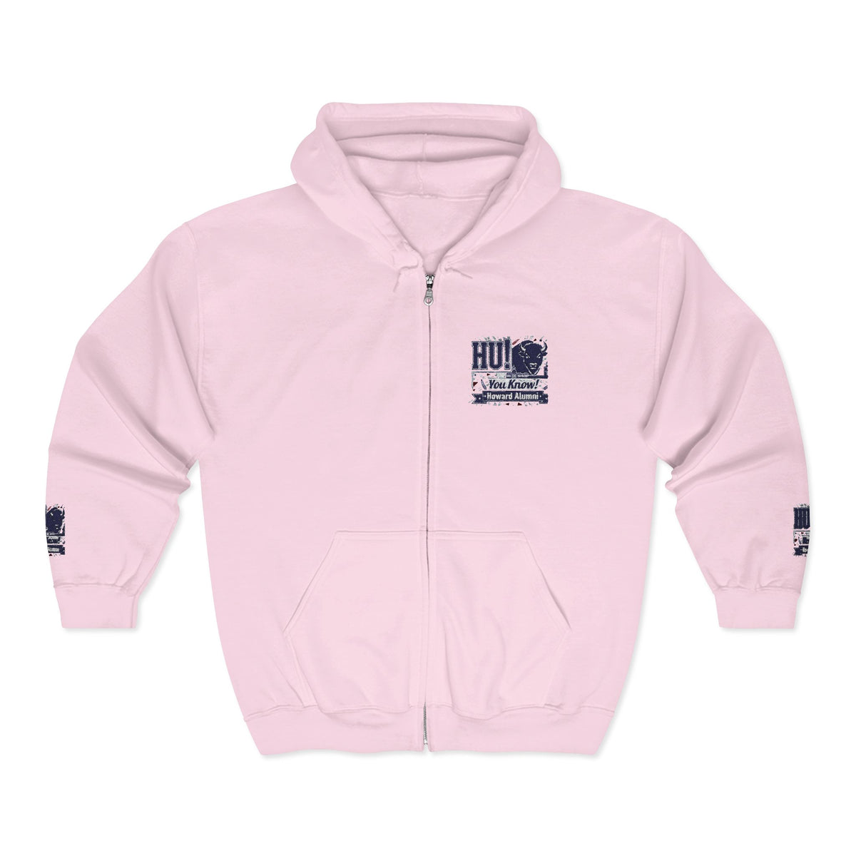 Bison Heritage Embroidered Collection: Full-Zip Sweatshirt | Howard-Inspired HBCU Collegiate Jacket