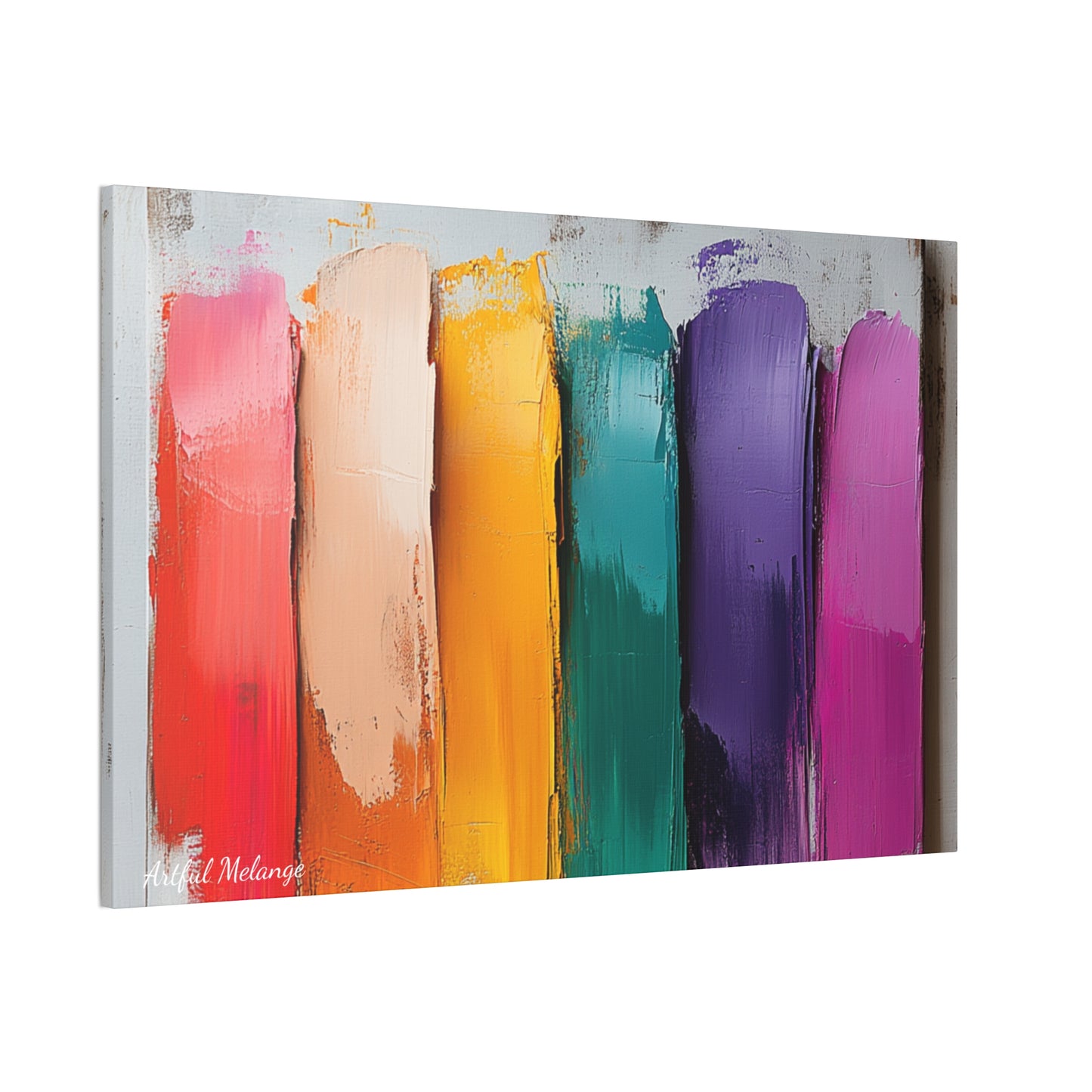 Acrylic Abstract Canvas Print - Richly Textured Artistry