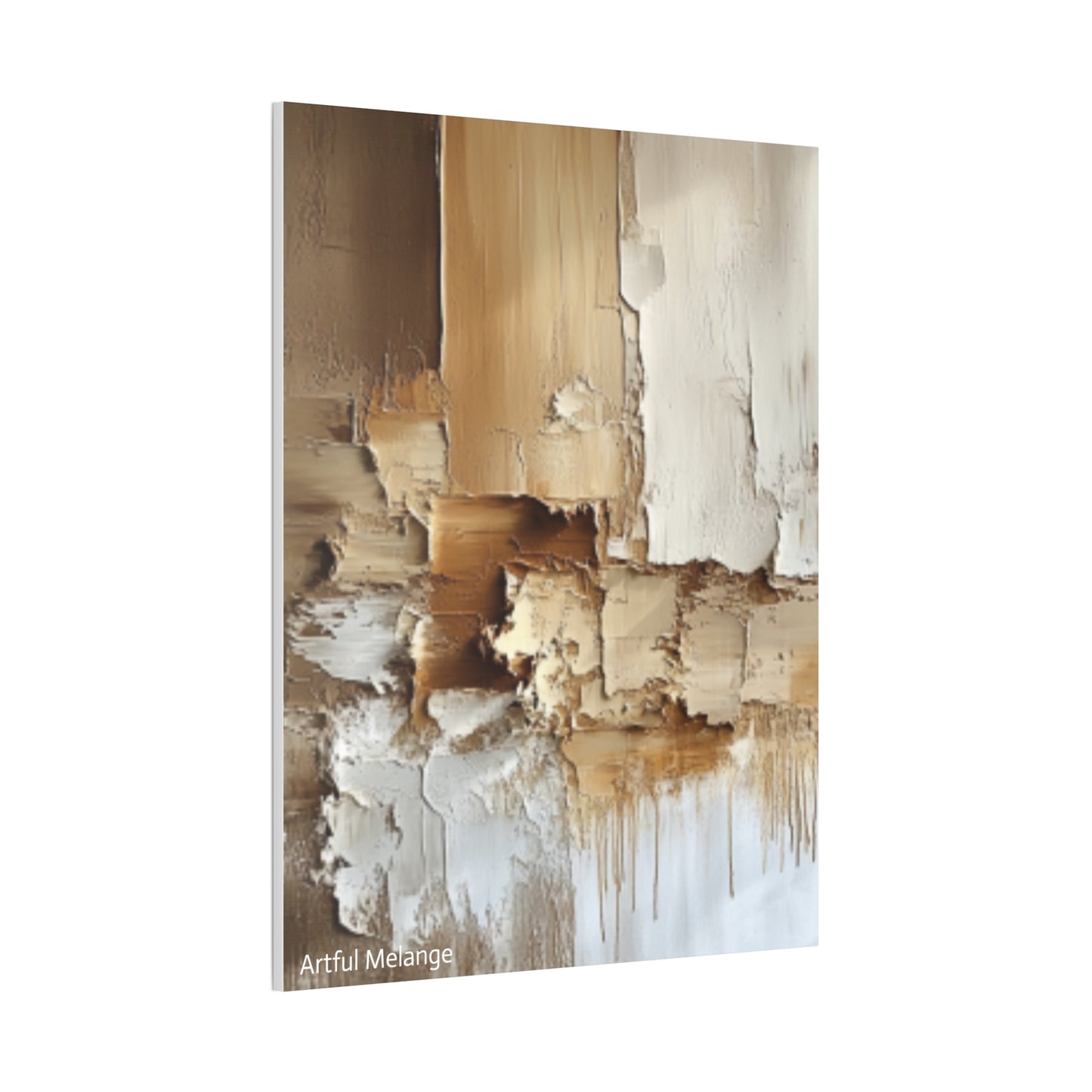 Acrylic Abstract Canvas Print - Richly Textured Artistry