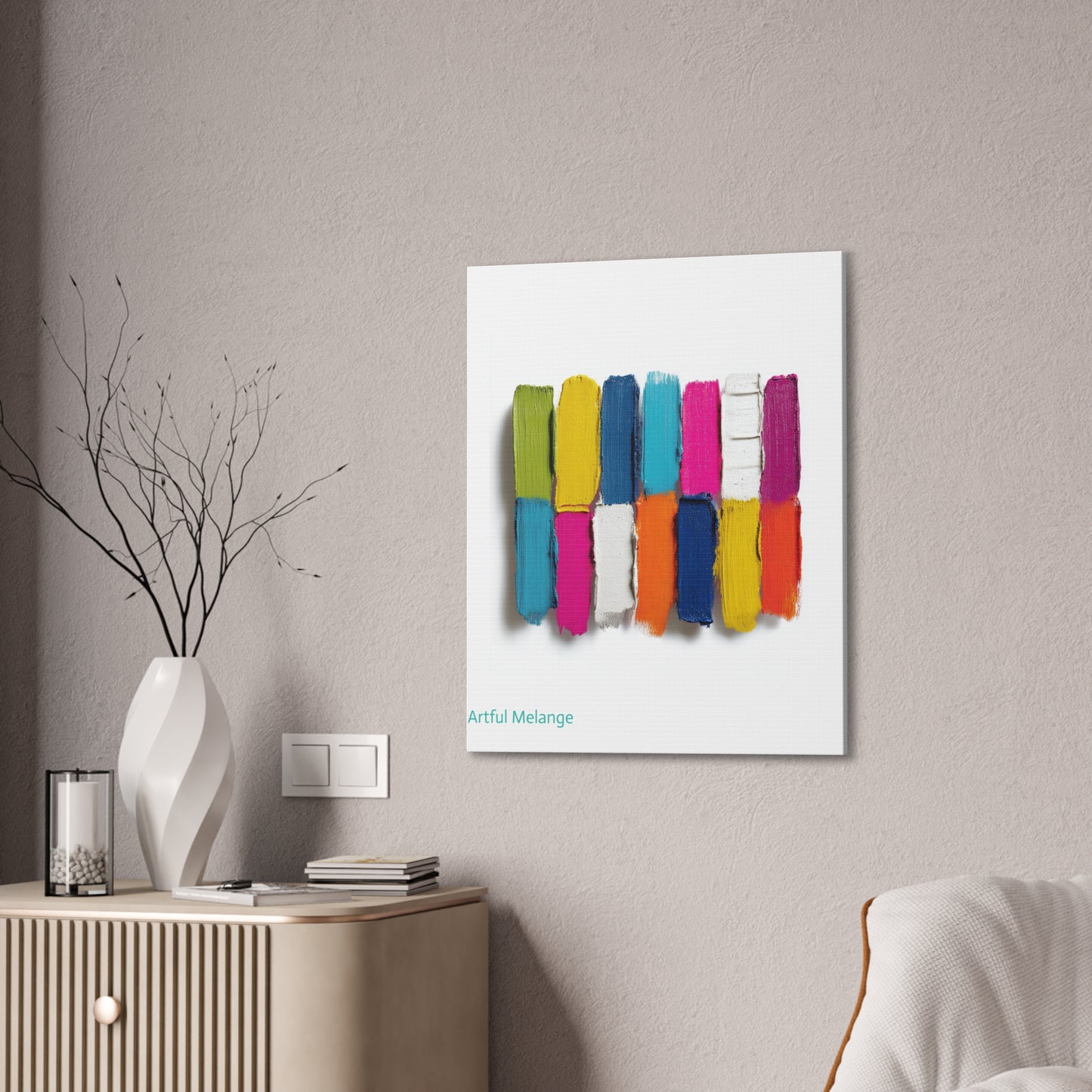 Acrylic Abstract Canvas Print - Richly Textured Artistry