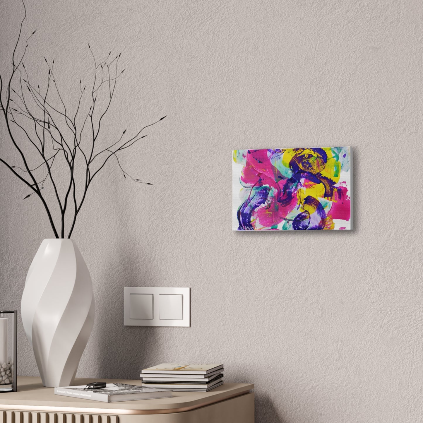 Primary Elegance: A Symphony of Sophistication Canvas Print