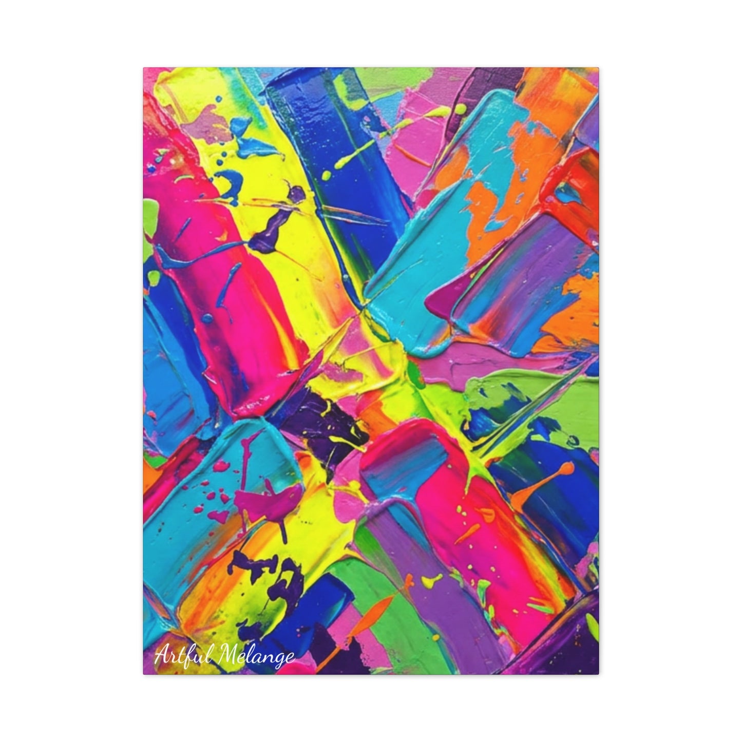 Acrylic Abstract Canvas Print - Richly Textured Artistry