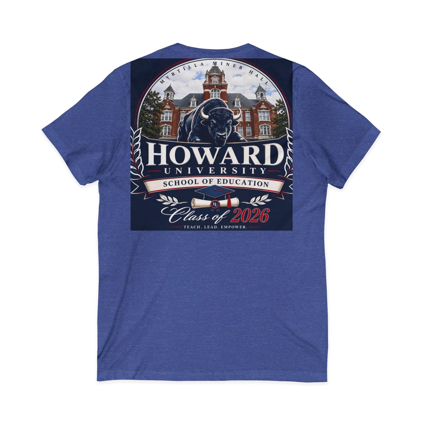 Howard University Class of 2026 Unisex V-Neck T-Shirt | The Mecca Incoming Class Tee
