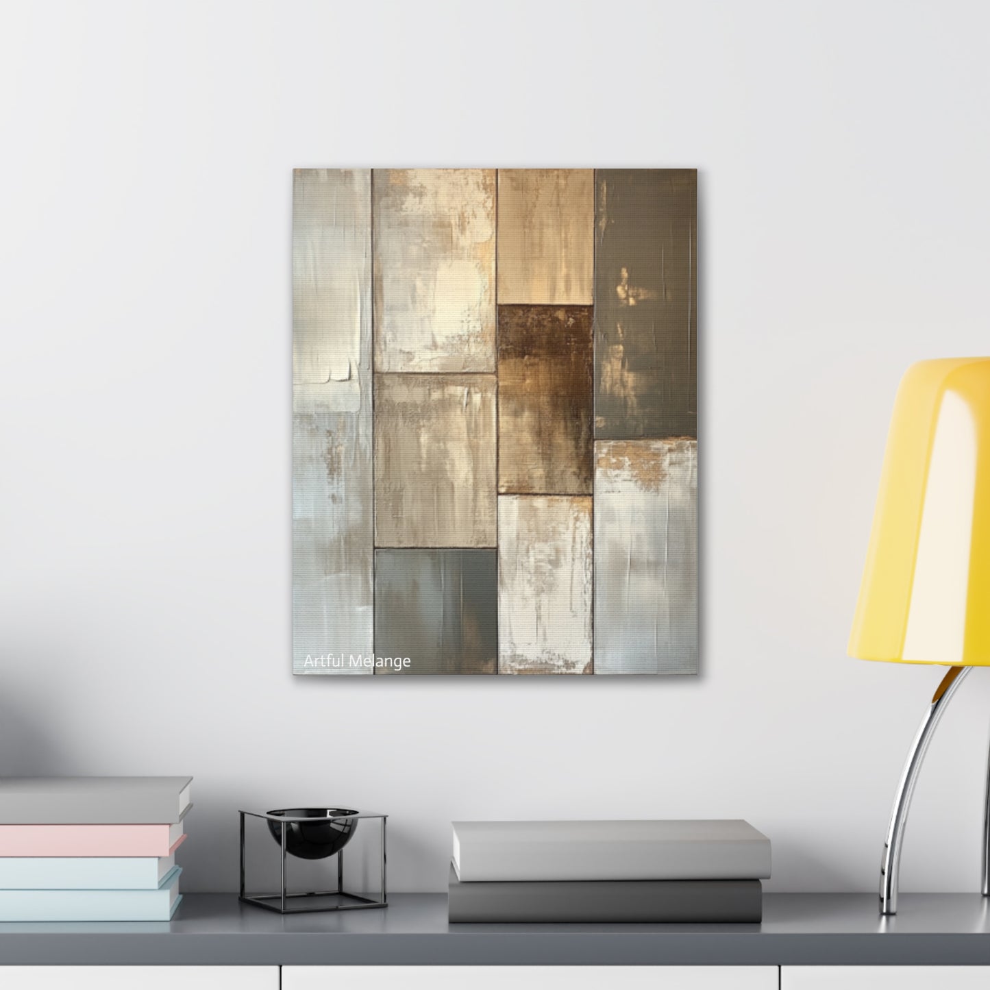 Acrylic Abstract Canvas Print - Richly Textured Artistry