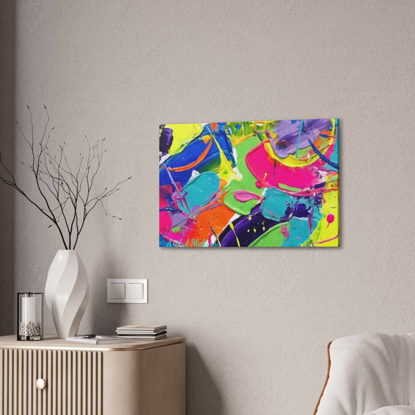 Acrylic Abstract Canvas Print - Richly Textured Artistry