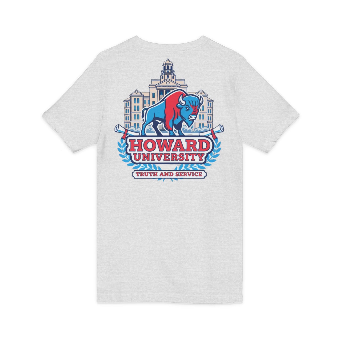 Howard University/ Truth and Service Unisex V-Neck T-Shirt