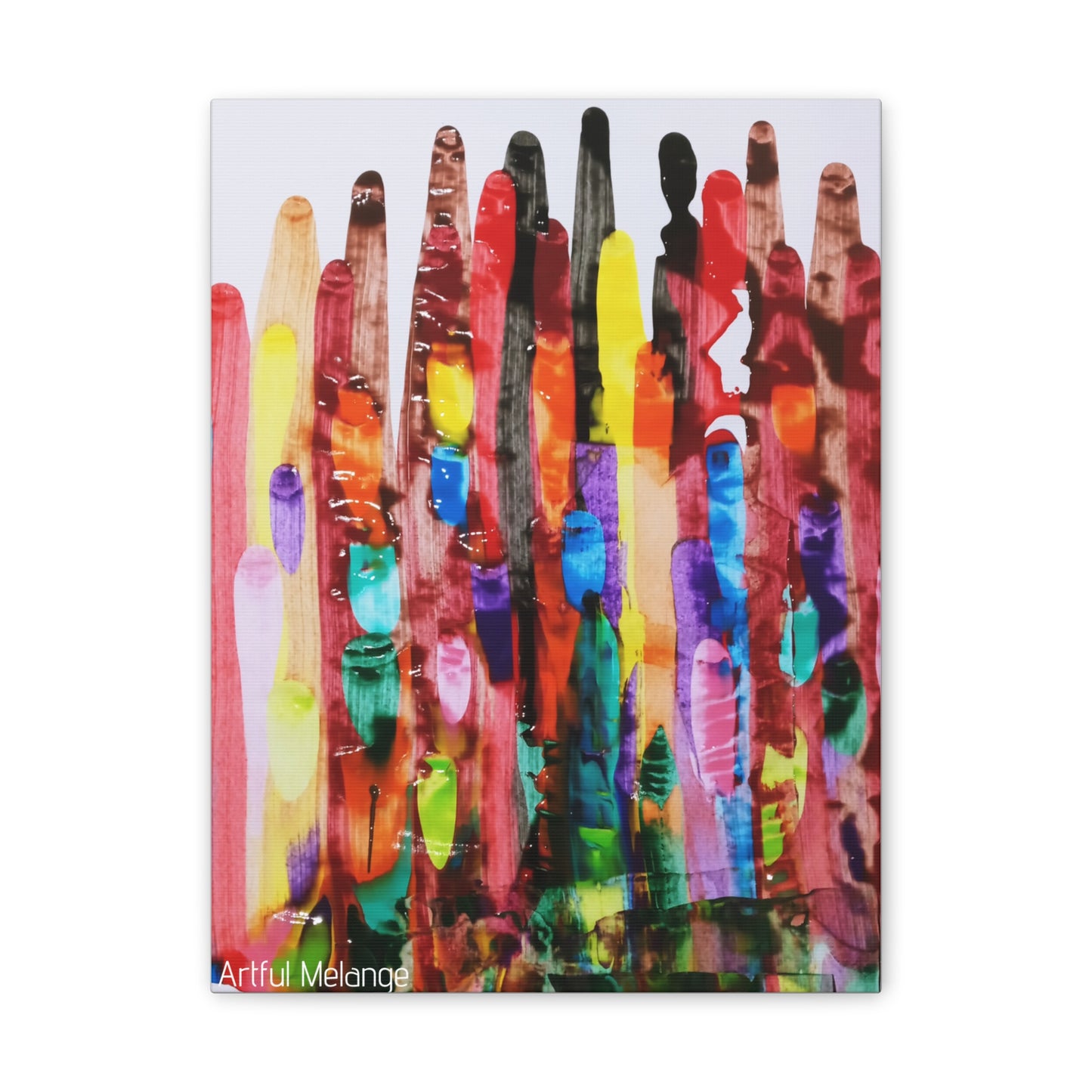 Primary Elegance: A Symphony of Sophistication Canvas Print