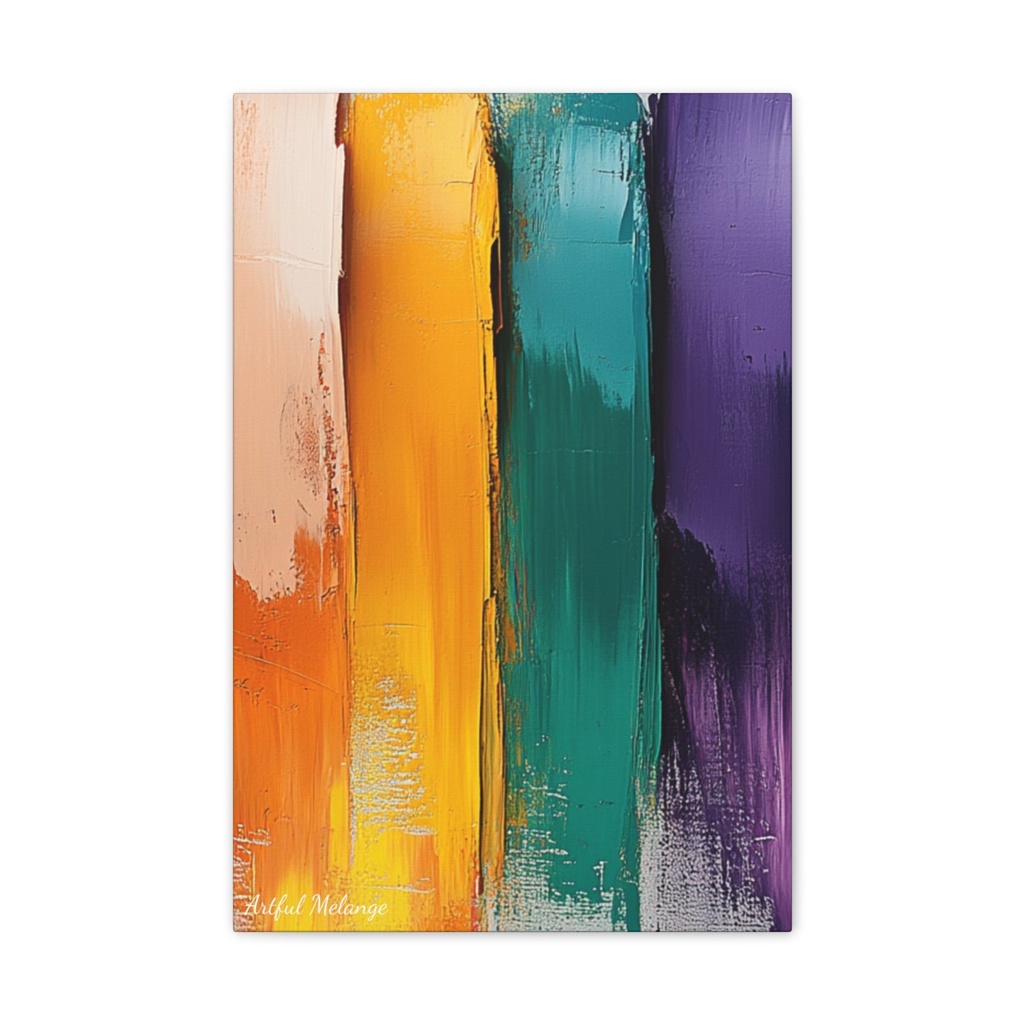 Acrylic Abstract Canvas Print - Richly Textured Artistry