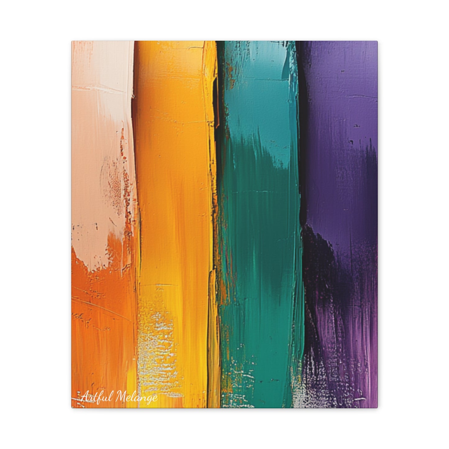 Acrylic Abstract Canvas Print - Richly Textured Artistry