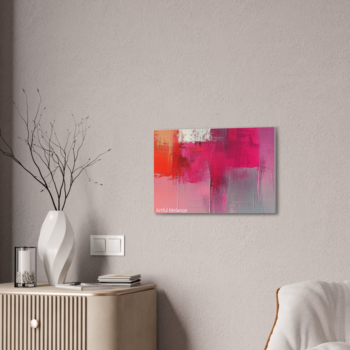 Acrylic Abstract Canvas Print - Richly Textured Artistry