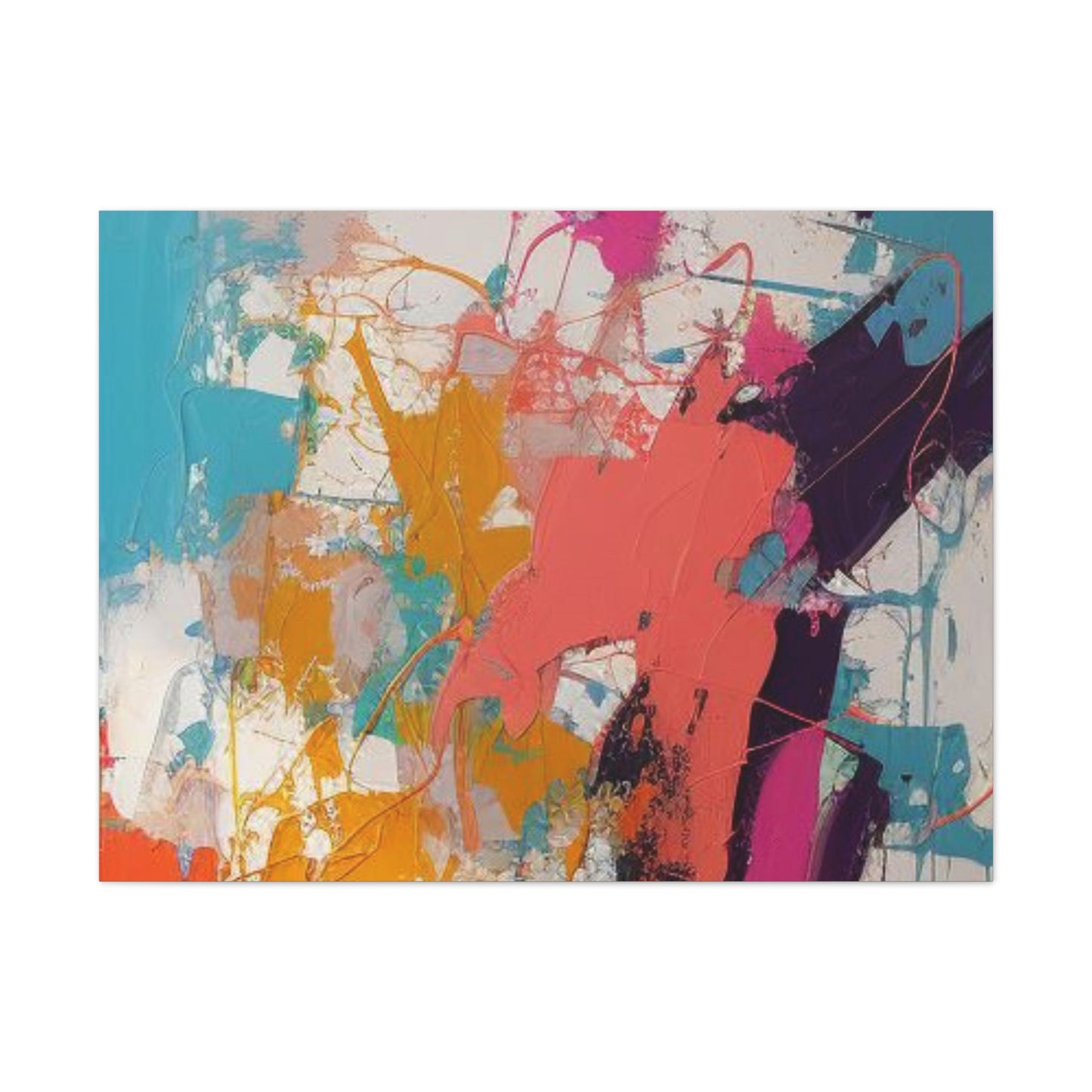 Primary Elegance: A Symphony of Sophistication Canvas Print