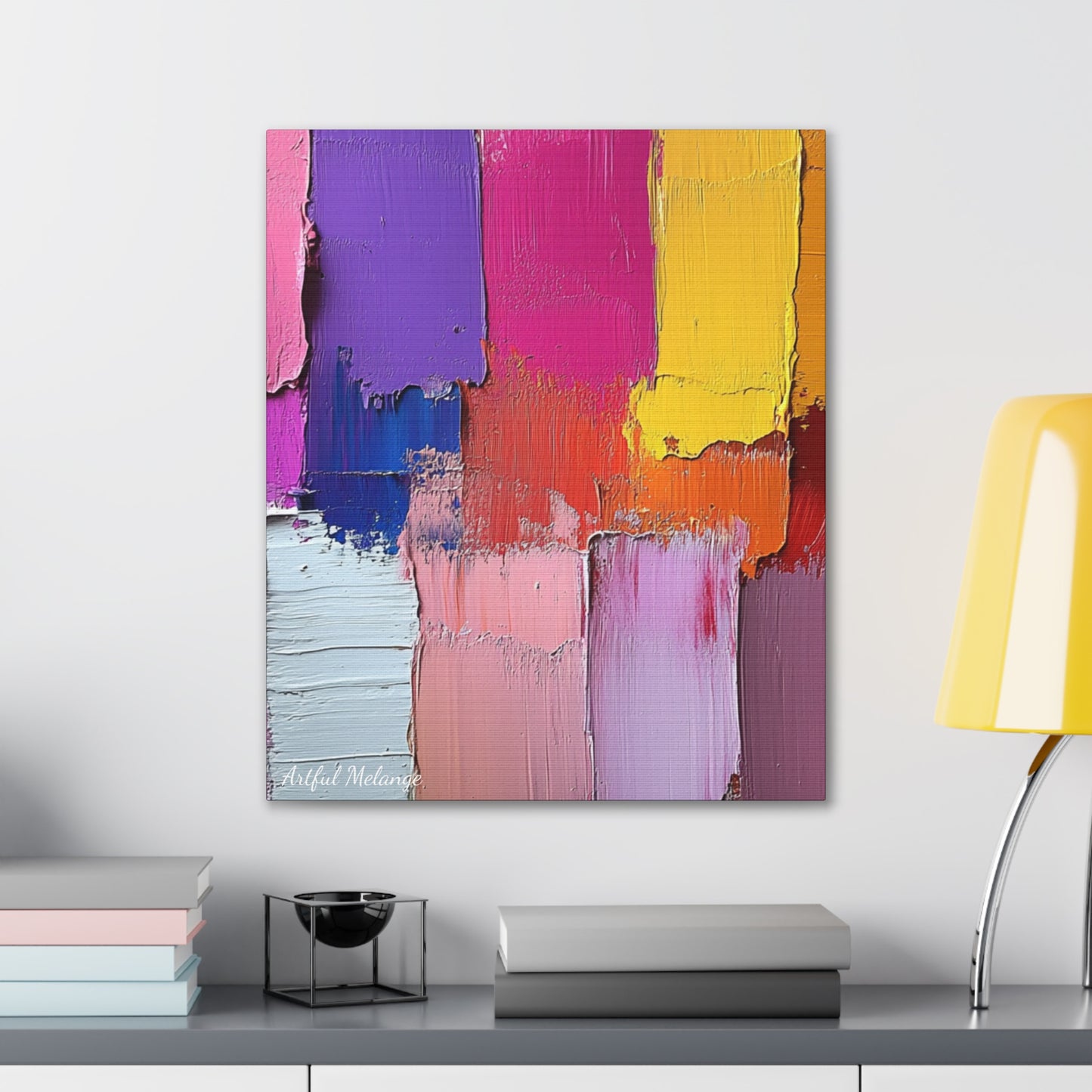 Acrylic Abstract Canvas Print - Richly Textured Artistry
