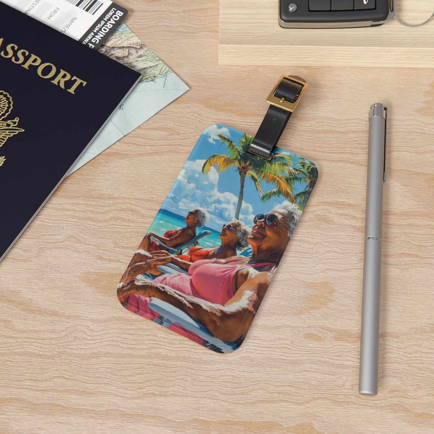Art Voyage Sisters That Travel Luggage Tag Collection