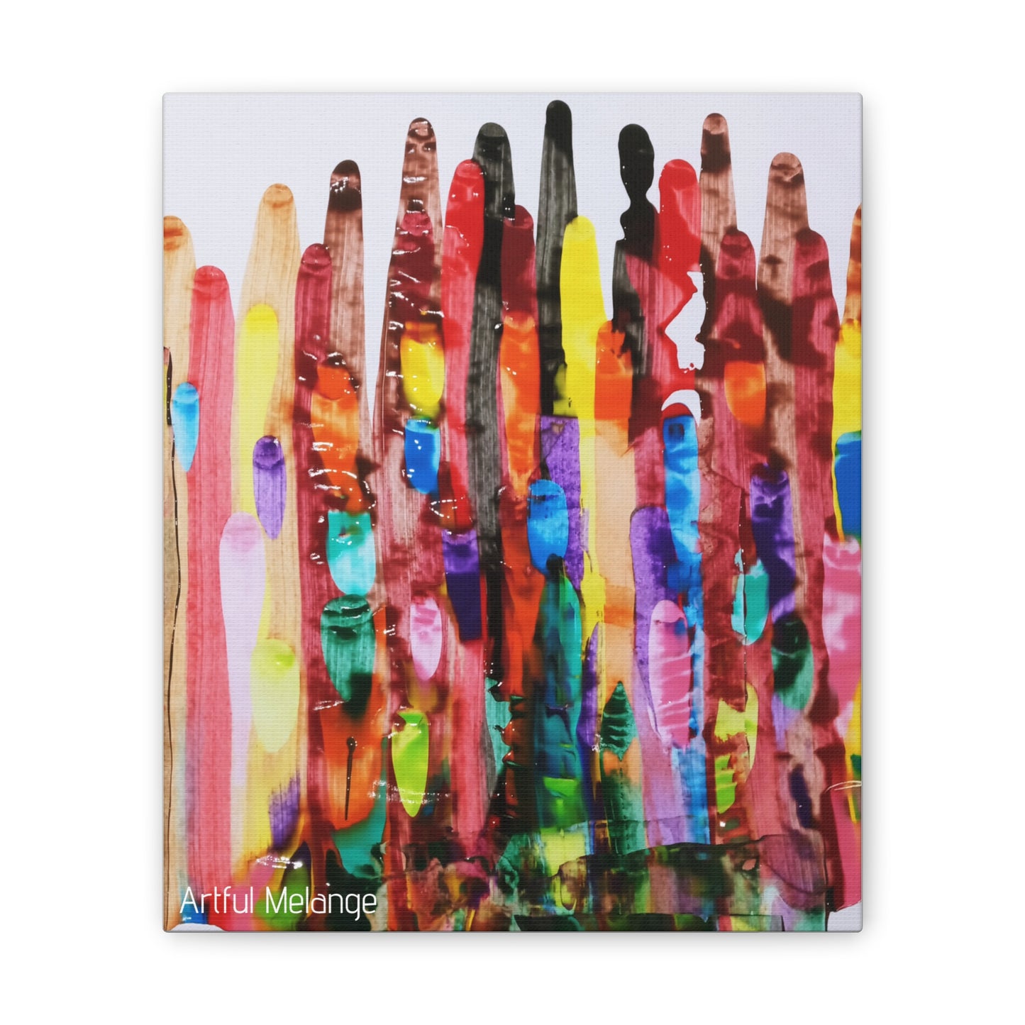 Primary Elegance: A Symphony of Sophistication Canvas Print