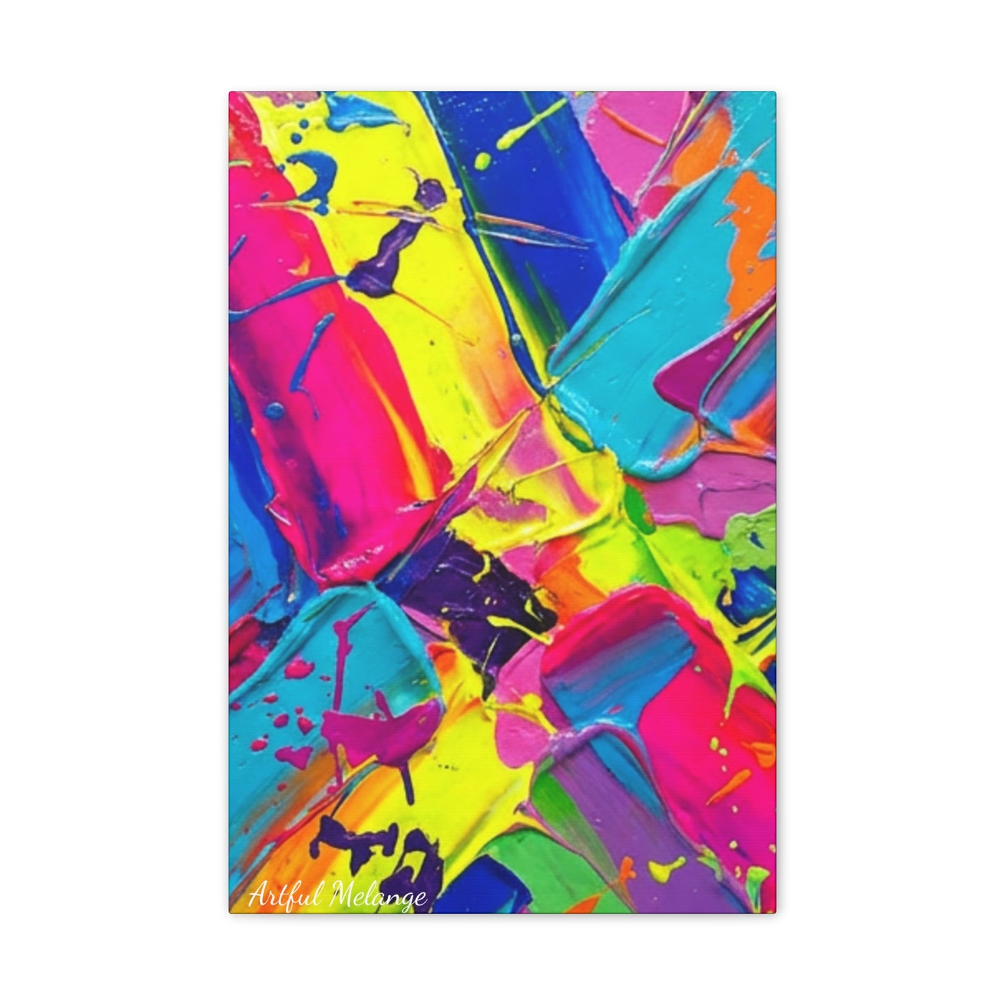 Acrylic Abstract Canvas Print - Richly Textured Artistry