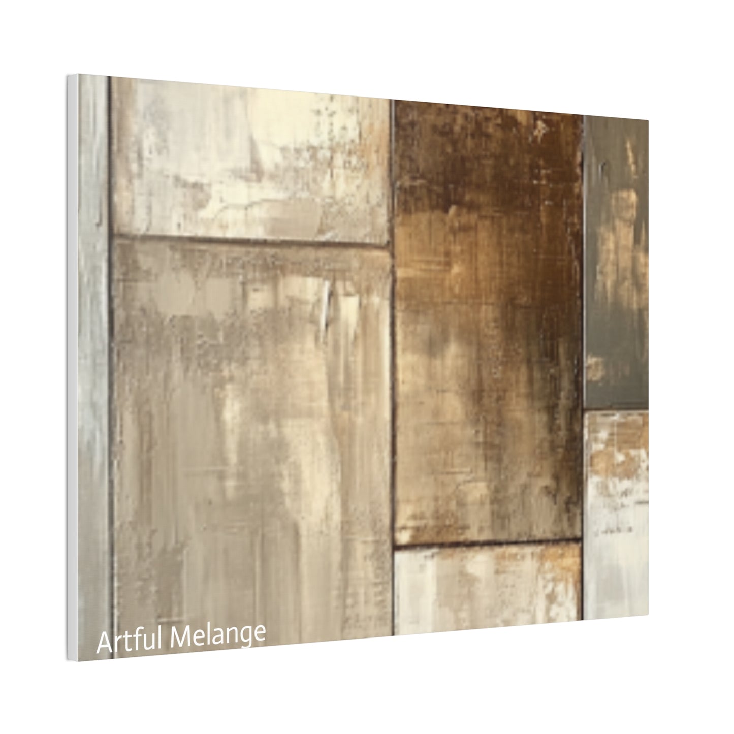 Acrylic Abstract Canvas Print - Richly Textured Artistry