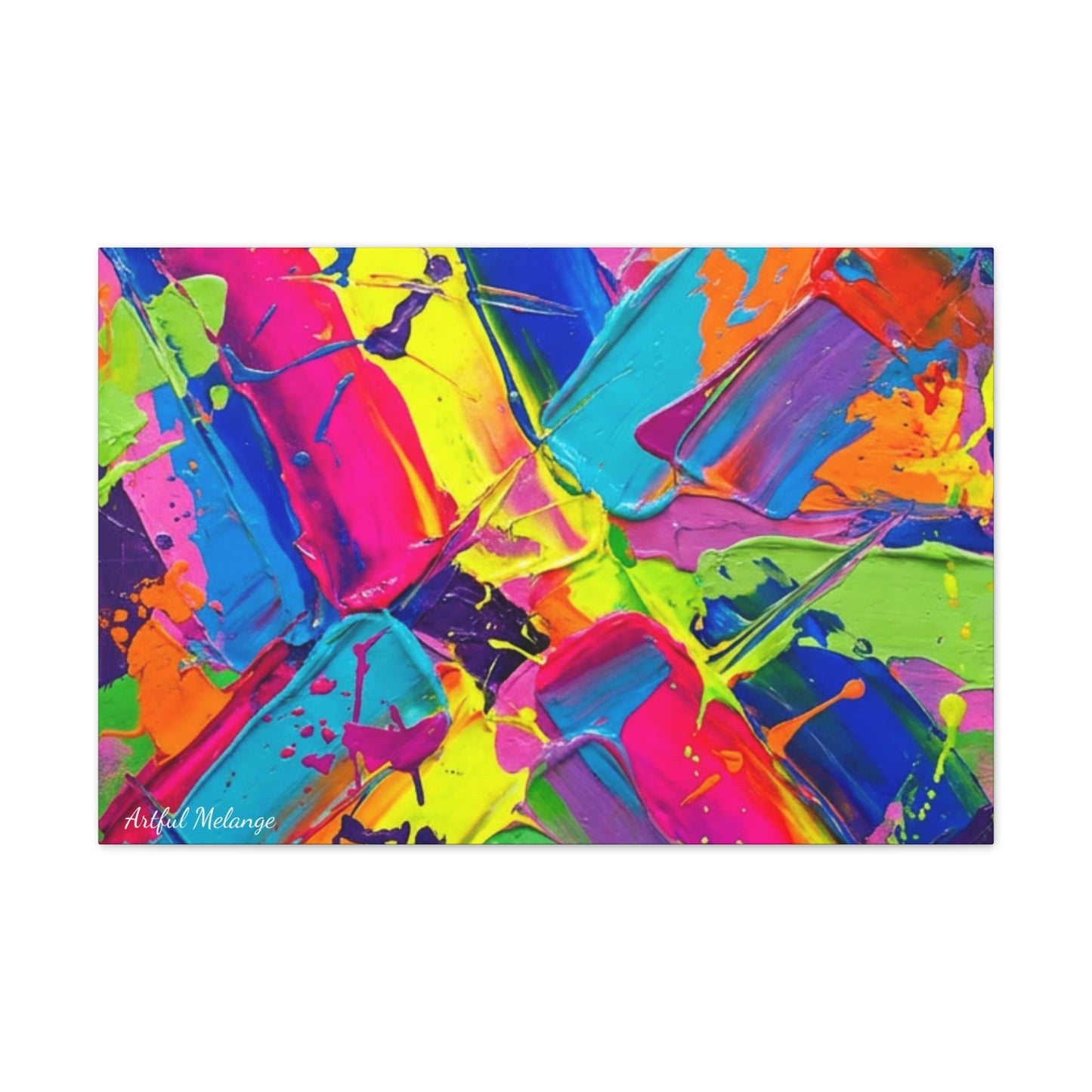 Acrylic Abstract Canvas Print - Richly Textured Artistry