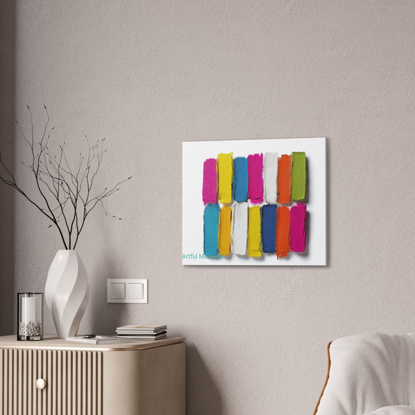 Acrylic Abstract Canvas Print - Richly Textured Artistry