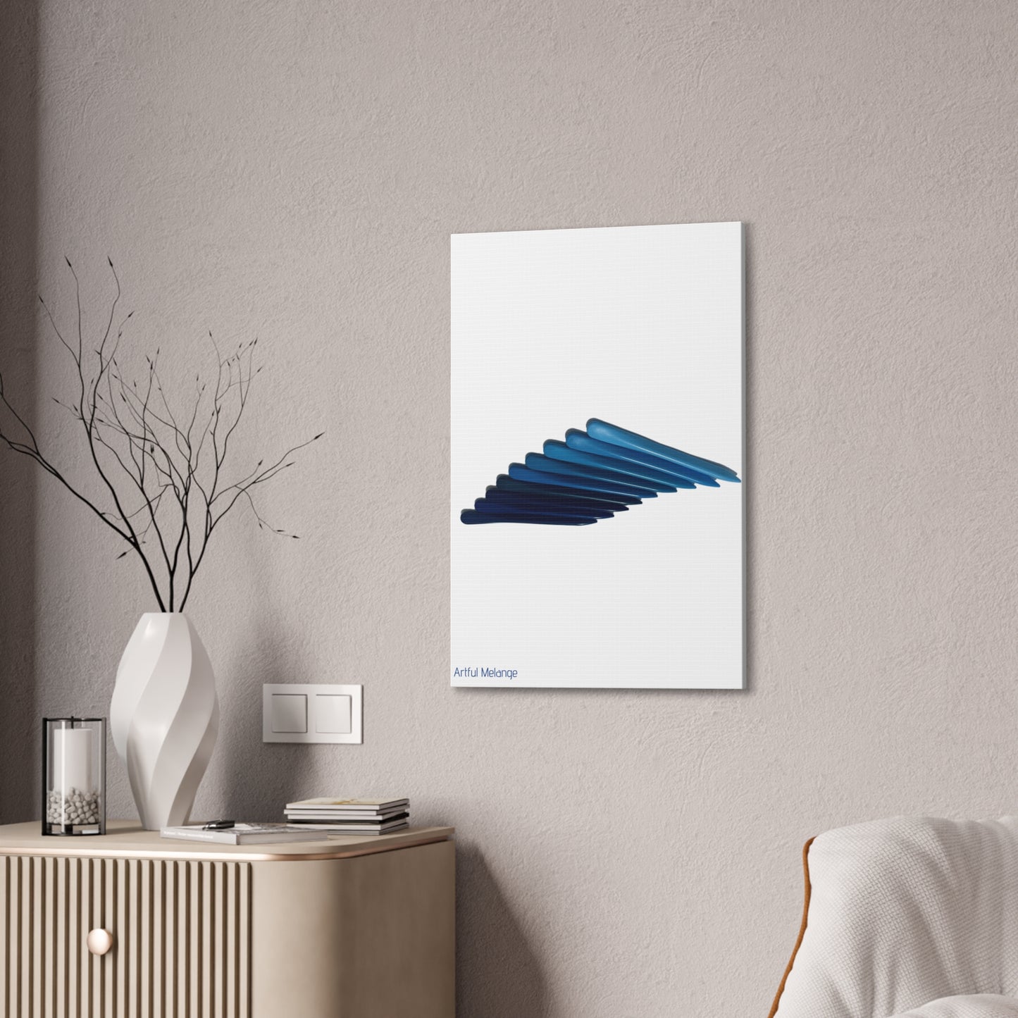 Spectrum Stacks: A Colorful Daydream in Posters and Canvas Prints/Vote Blue wave