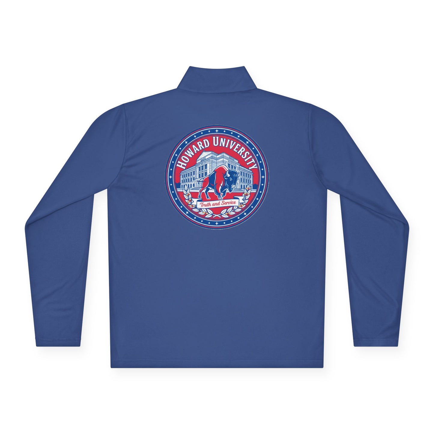 Howard University Legacy Unisex 1/4 Zip Pullover – Classic Solid Color HBCU Pride Collection/ Truth and Service