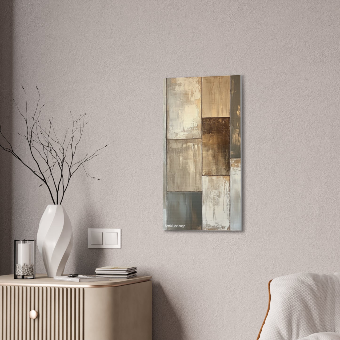 Acrylic Abstract Canvas Print - Richly Textured Artistry