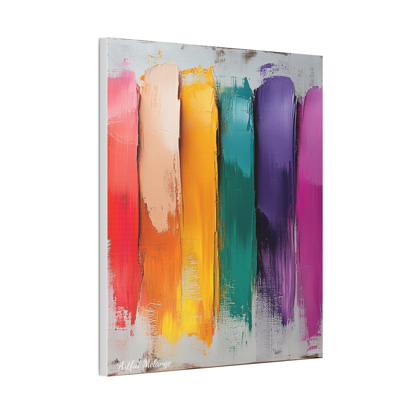 Acrylic Abstract Canvas Print - Richly Textured Artistry