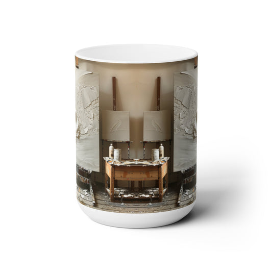 Artsy Abstract Ceramic Mug 15oz