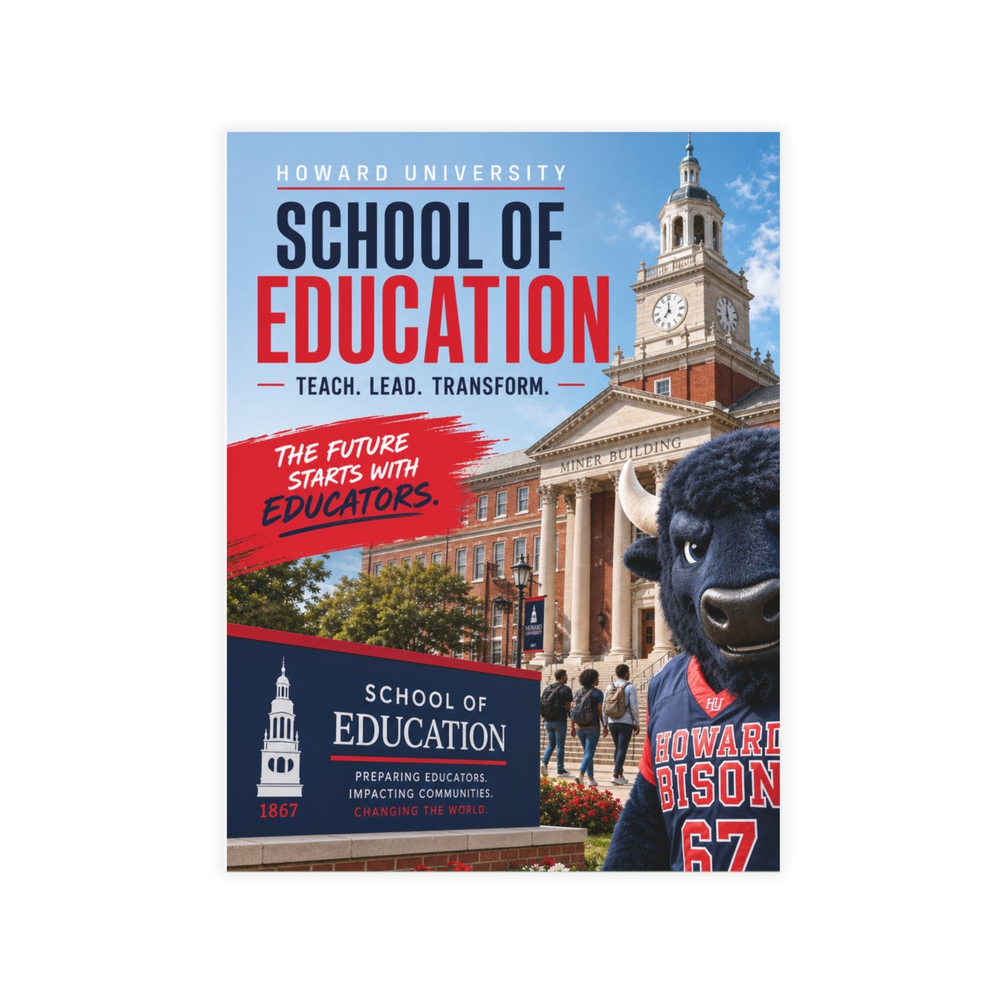 Howard University School of Education Postcard Set 1 (envelopes included)
