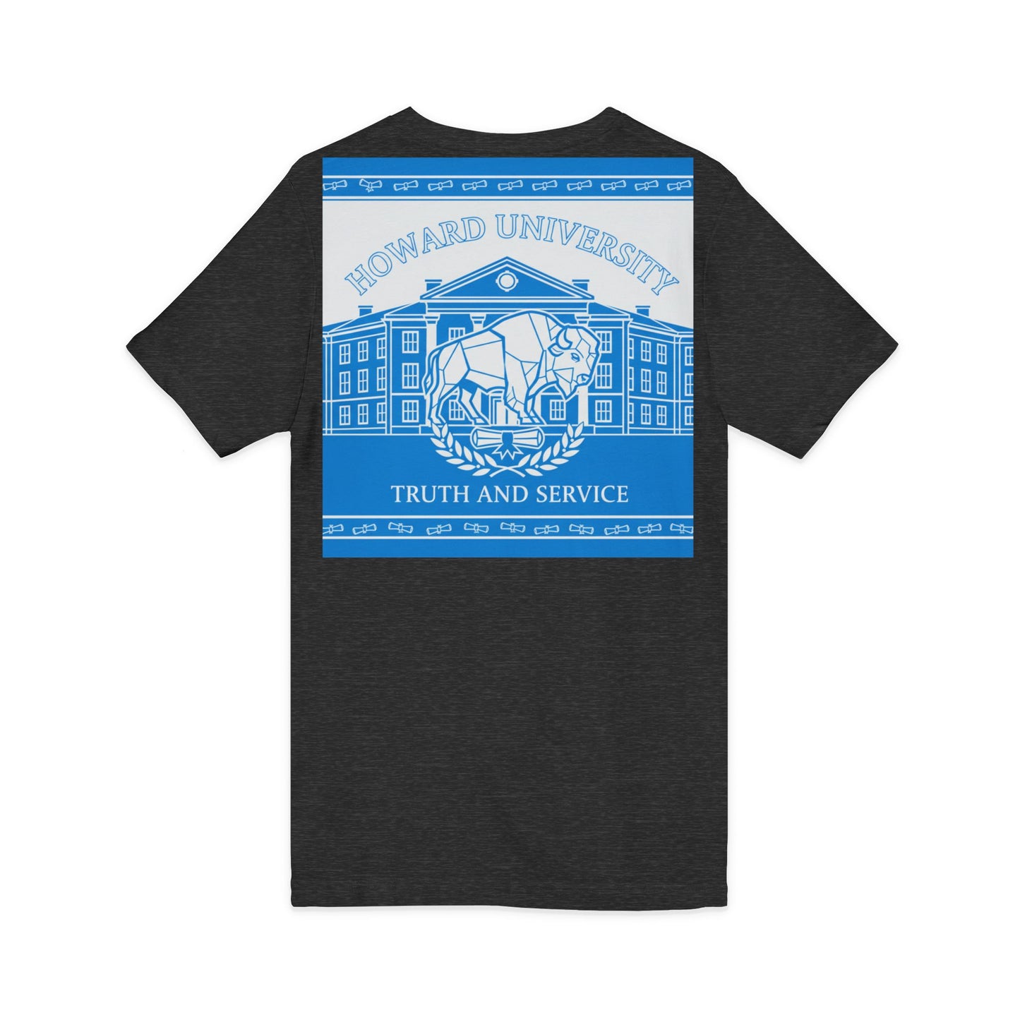 Howard University/ Truth and Service Unisex V-Neck T-Shirt