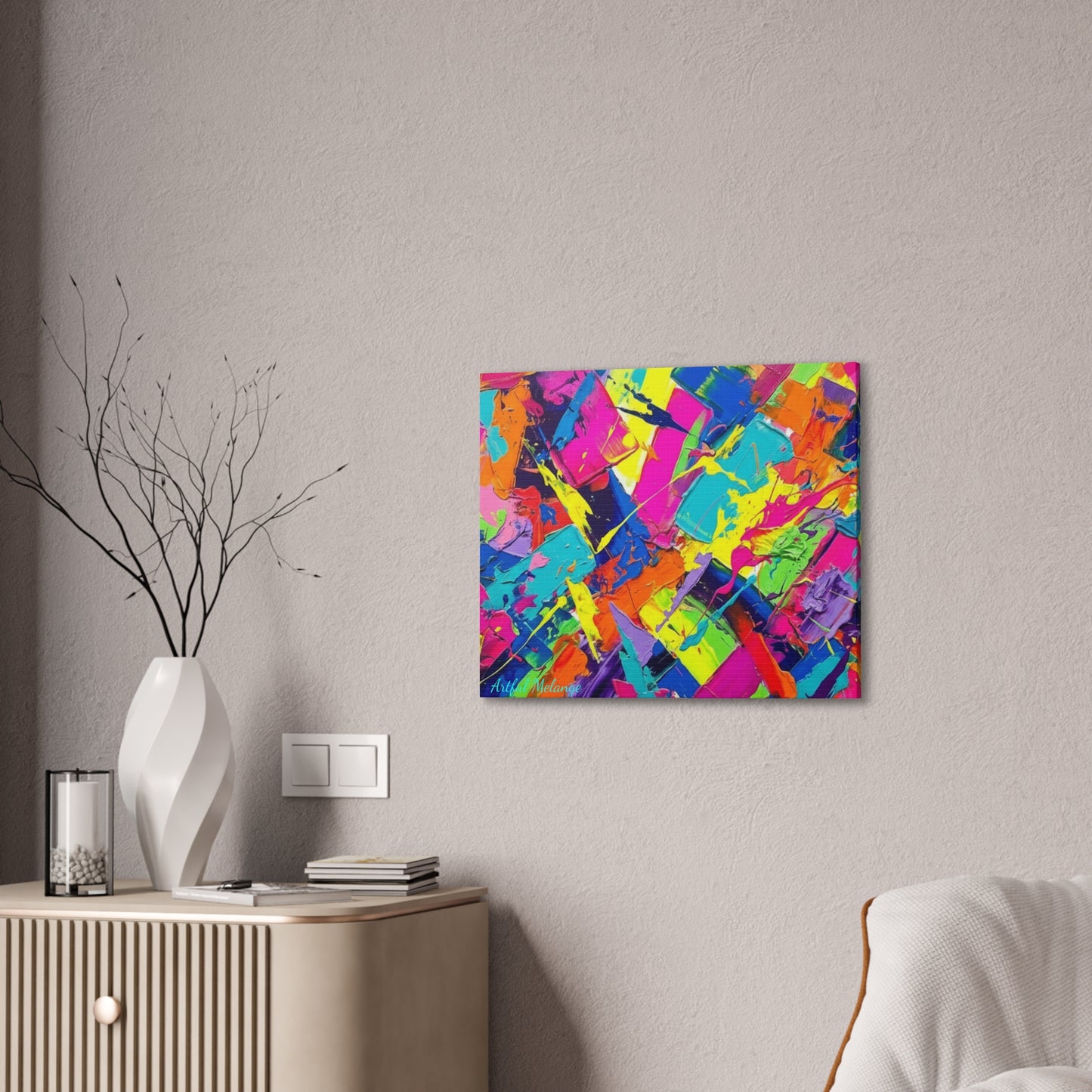 Acrylic Abstract Canvas Print - Richly Textured Artistry