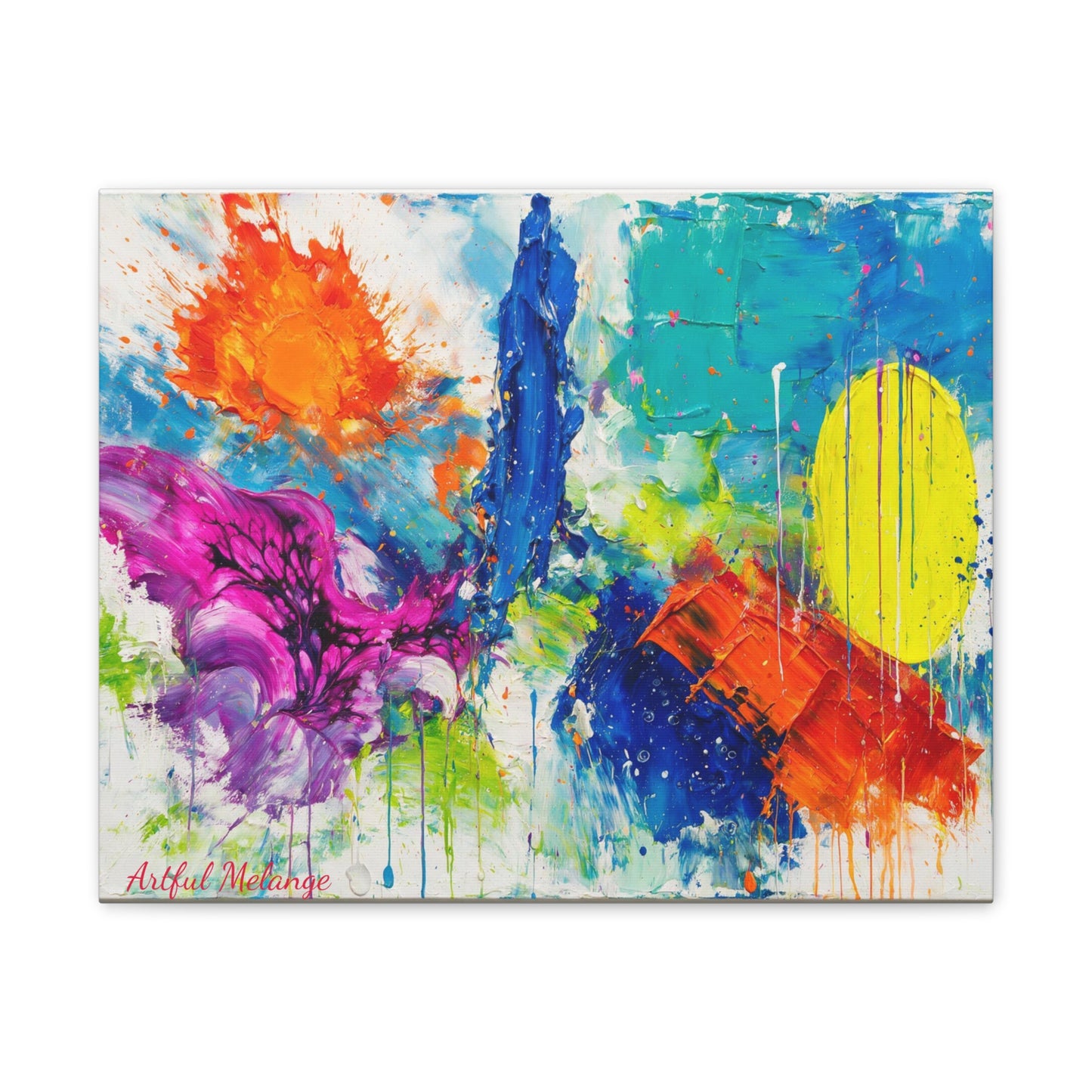 Acrylic Abstract Canvas Print - Richly Textured Artistry
