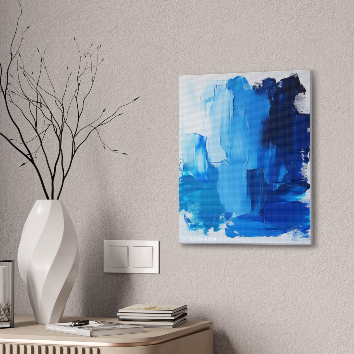 Acrylic Abstract Canvas Print - Richly Textured Artistry