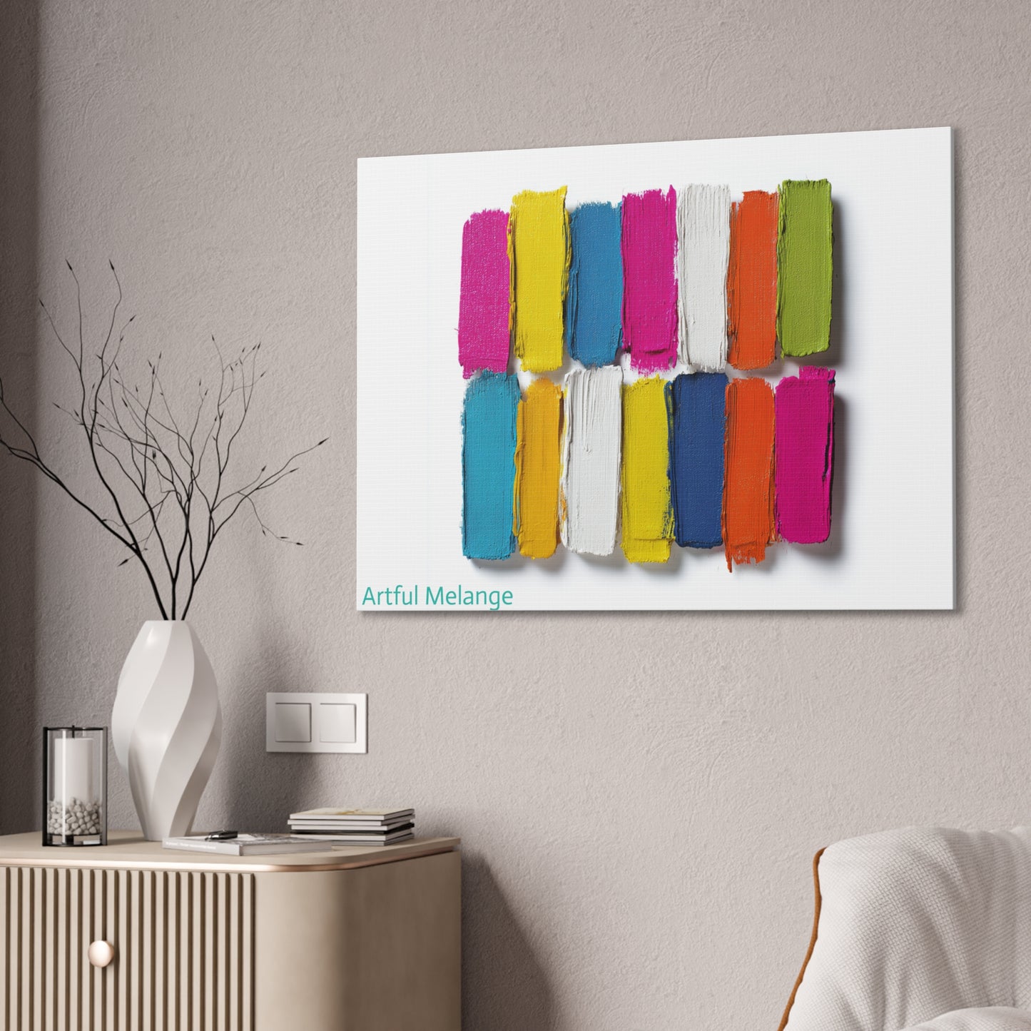 Acrylic Abstract Canvas Print - Richly Textured Artistry