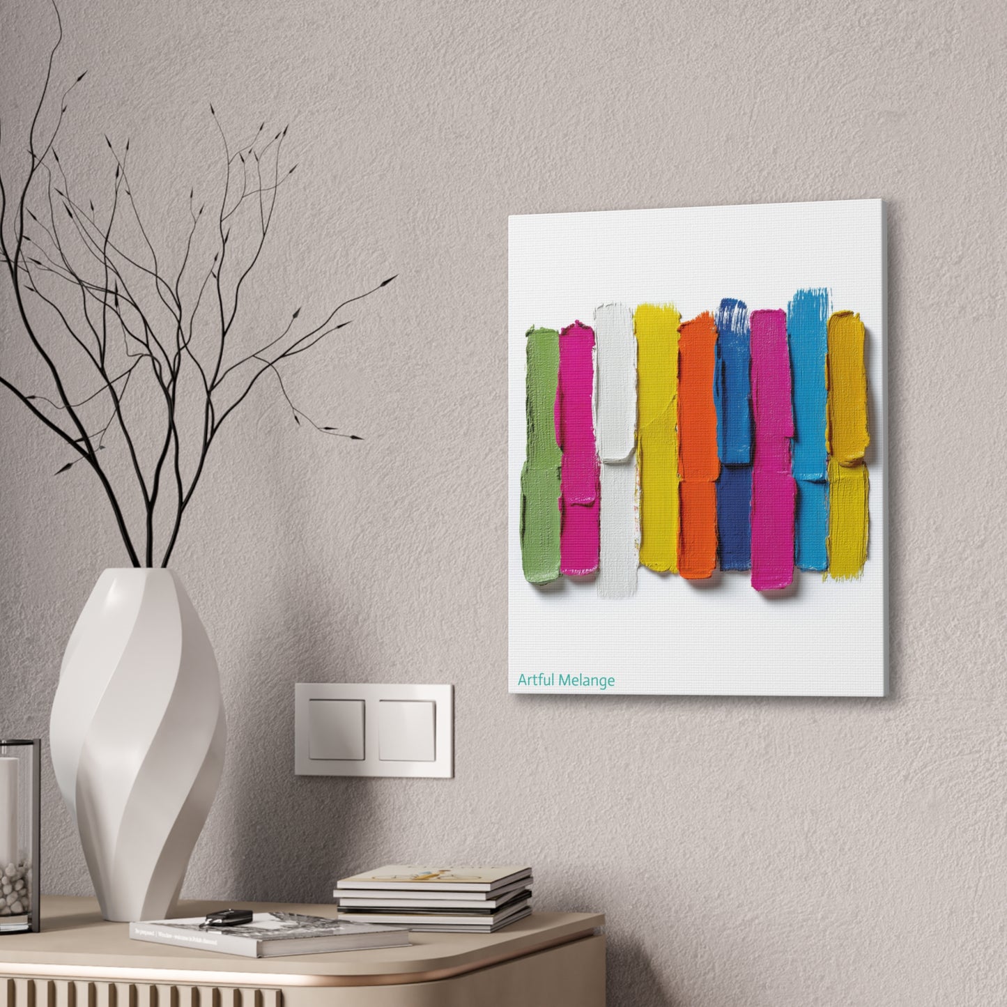 Acrylic Abstract Canvas Print - Richly Textured Artistry
