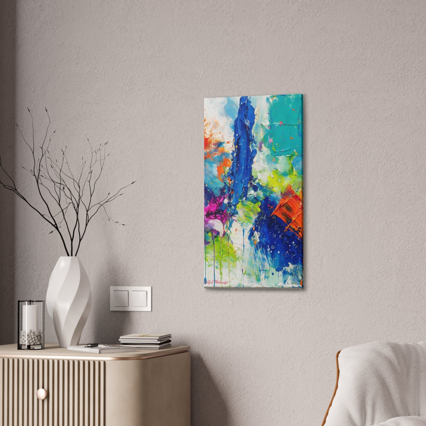 Acrylic Abstract Canvas Print - Richly Textured Artistry