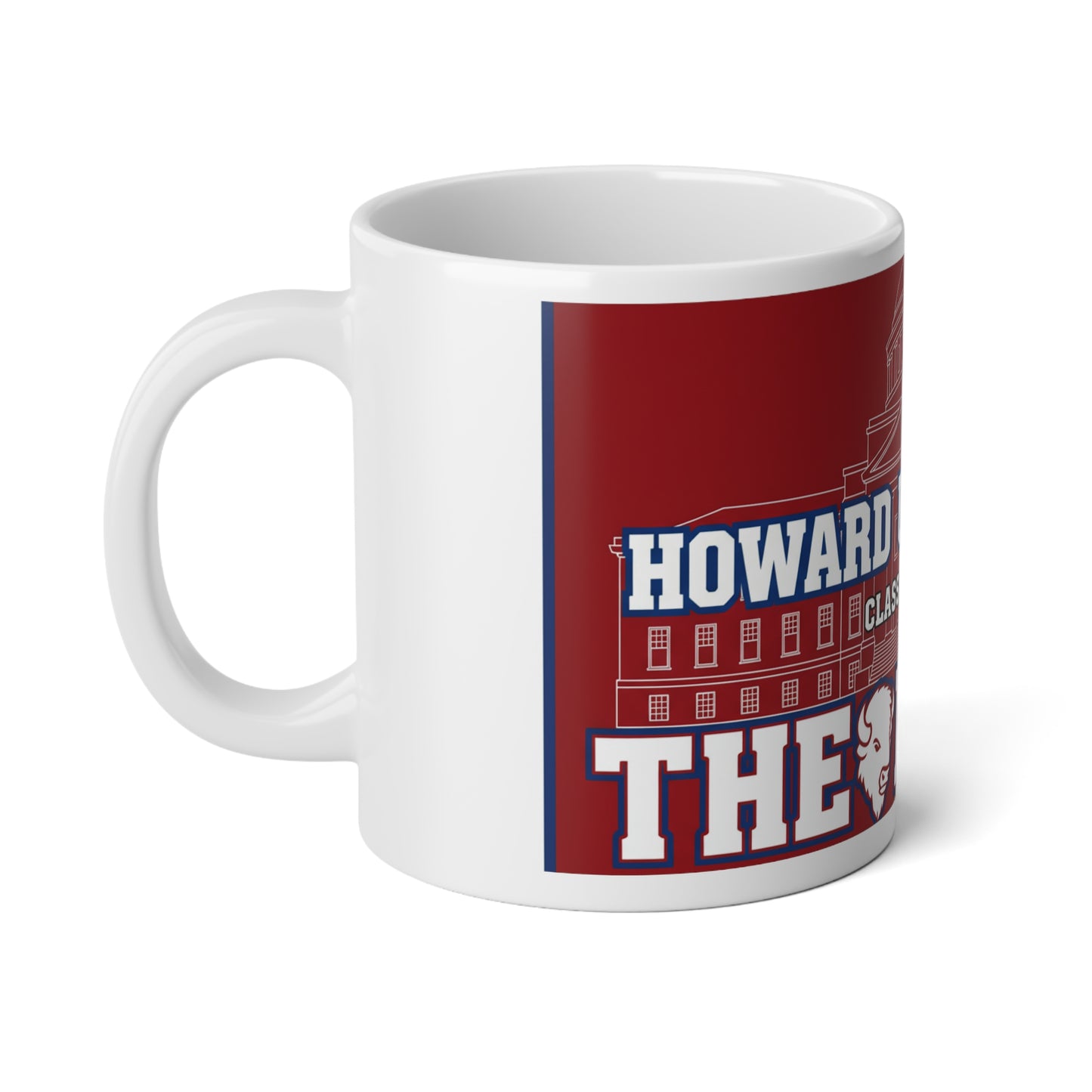 Howard University Class of 2026 Mug – The Mecca Bison Pride,Jumbo Mug 4, 20oz