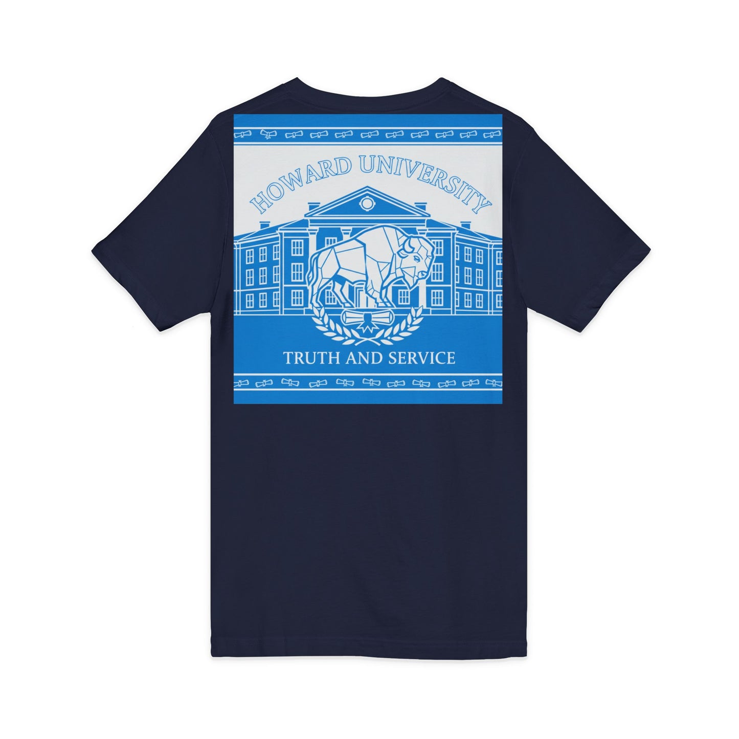 Howard University/ Truth and Service Unisex V-Neck T-Shirt