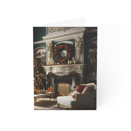 Regal Radiance: Opulent Christmas Greeting Cards
