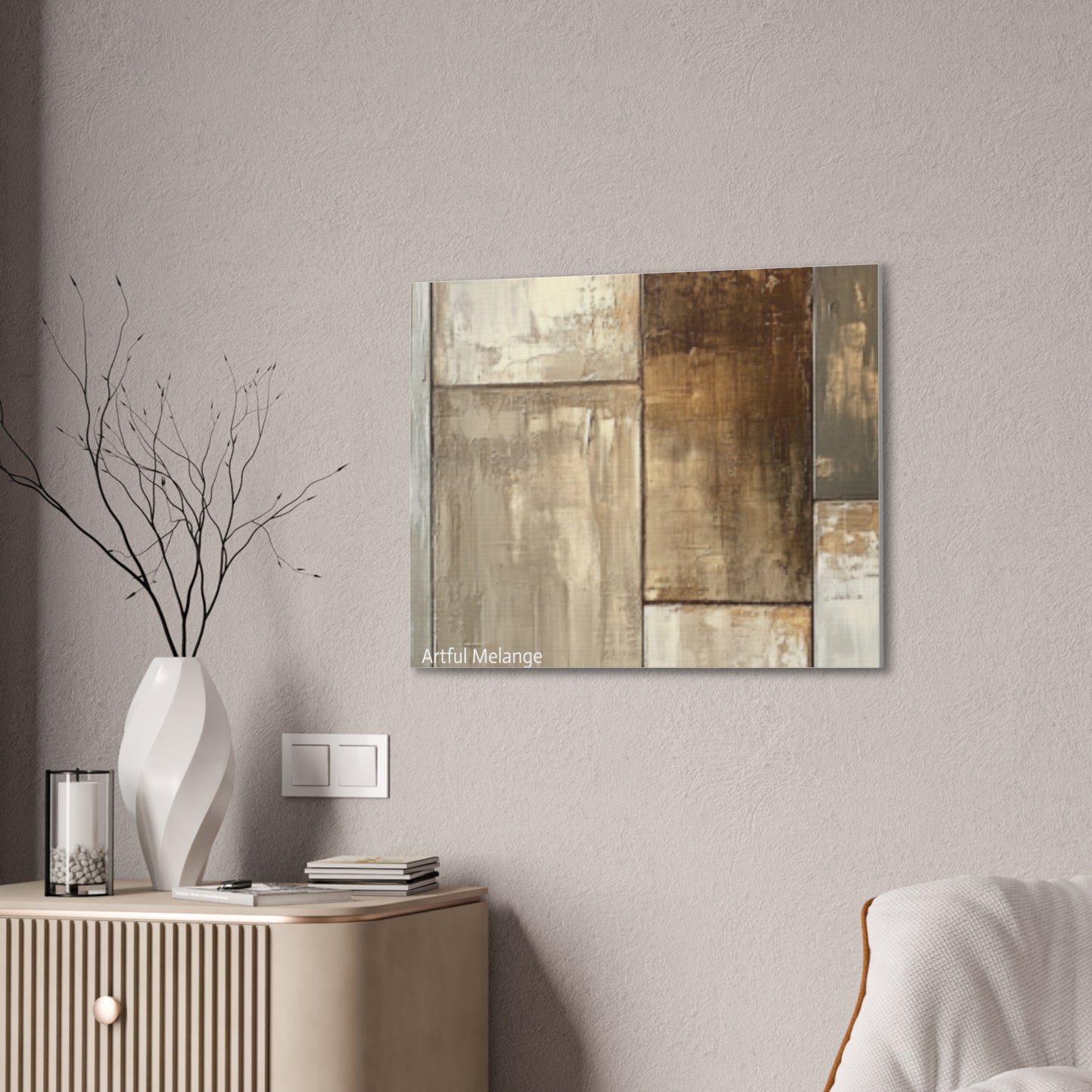 Acrylic Abstract Canvas Print - Richly Textured Artistry