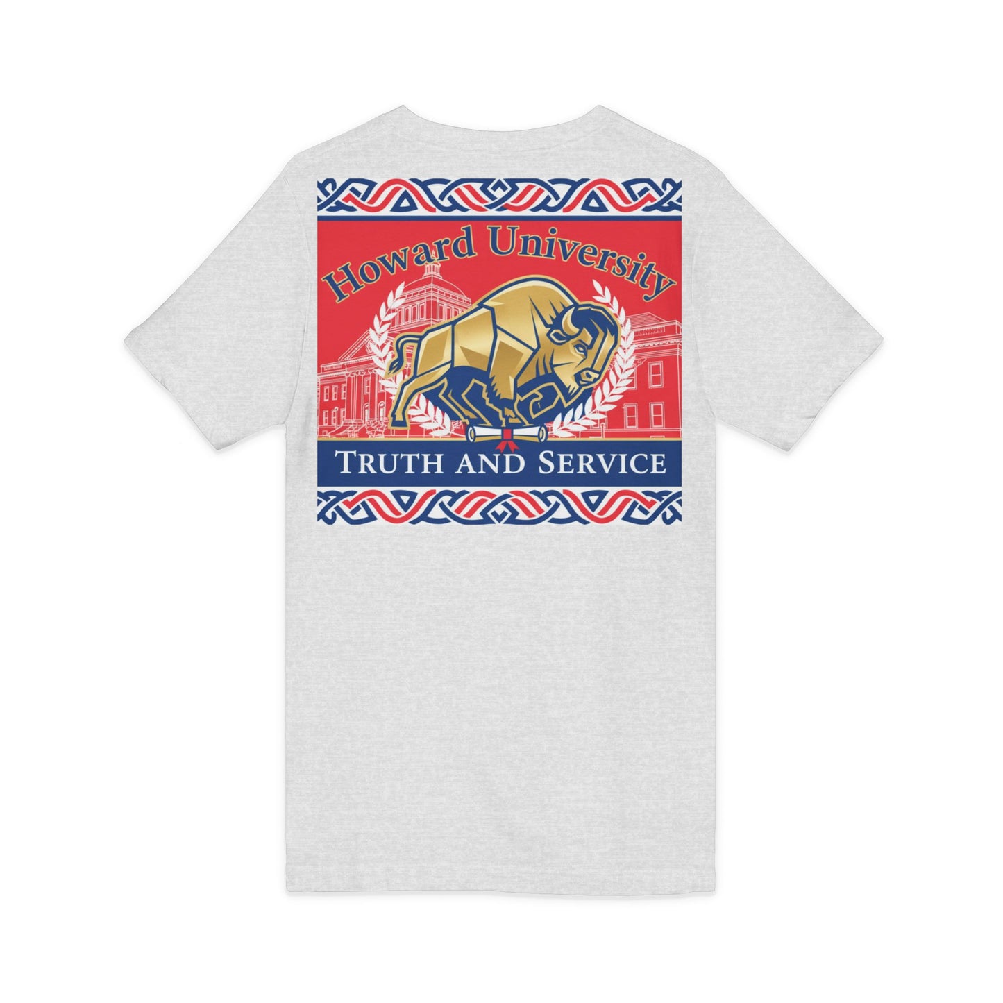 Howard University/ Truth and Service Unisex V-Neck T-Shirt