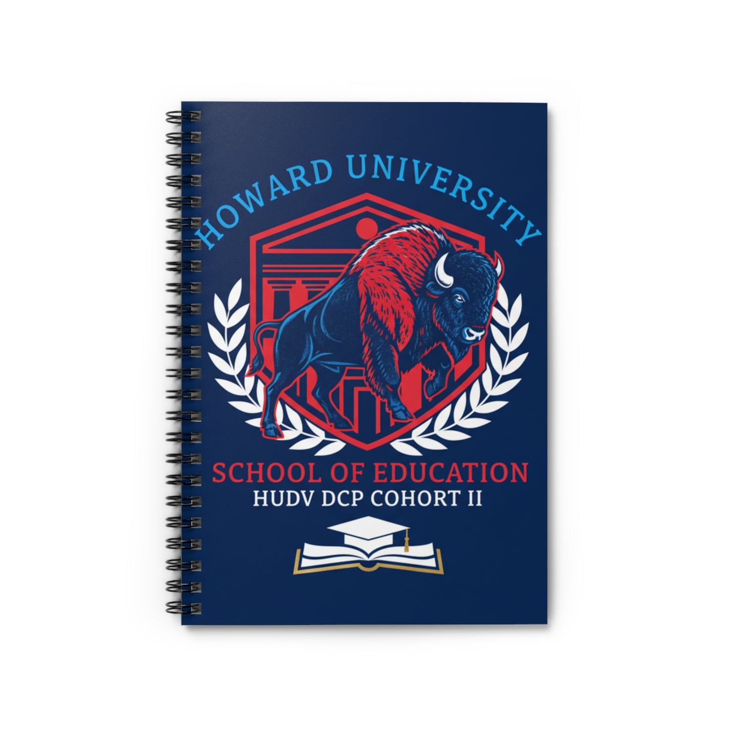Howard University SOE Cohort 2 Signature Journal Collection/Spiral Notebook - Ruled Line