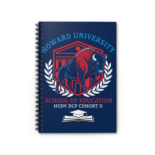 Howard University SOE Cohort 2 Signature Journal Collection/Spiral Notebook - Ruled Line
