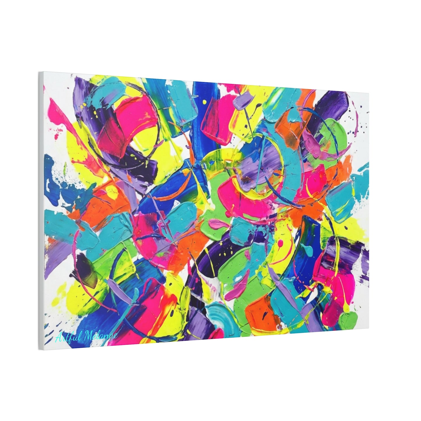 Acrylic Abstract Canvas Print - Richly Textured Artistry