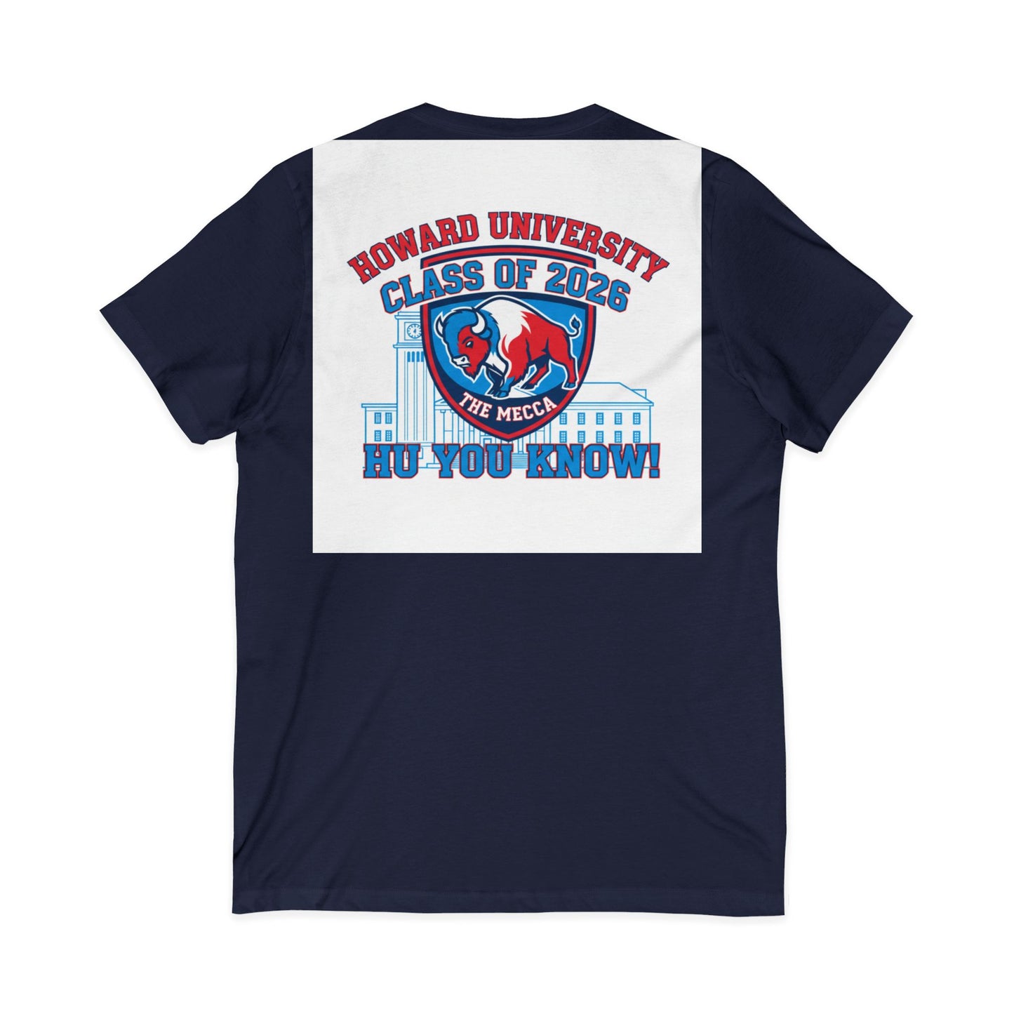 Howard University Class of 2026 Unisex V-Neck T-Shirt | The Mecca Incoming Class Tee