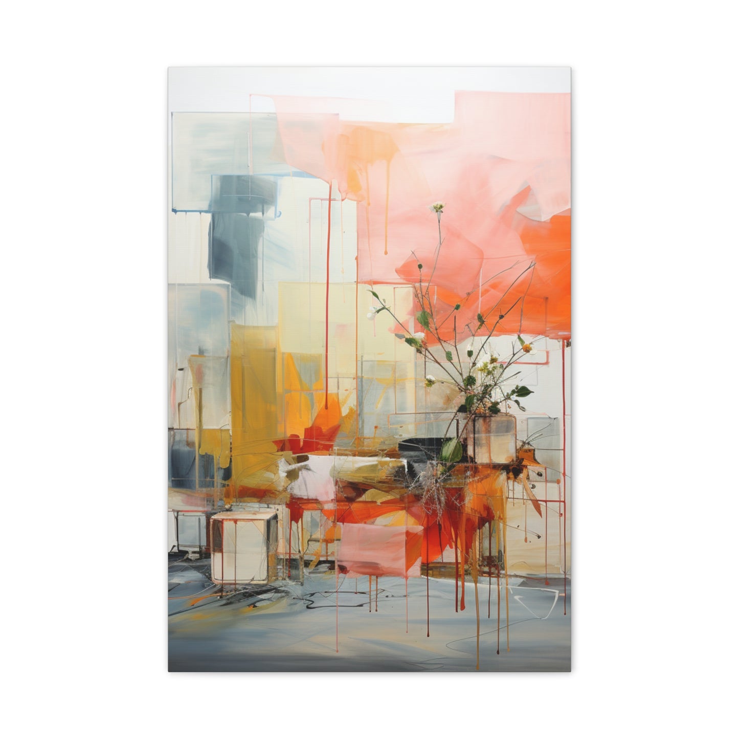 Timeless Elegance: Refined Muted Hues Canvas Print for Sophisticated Living Spaces